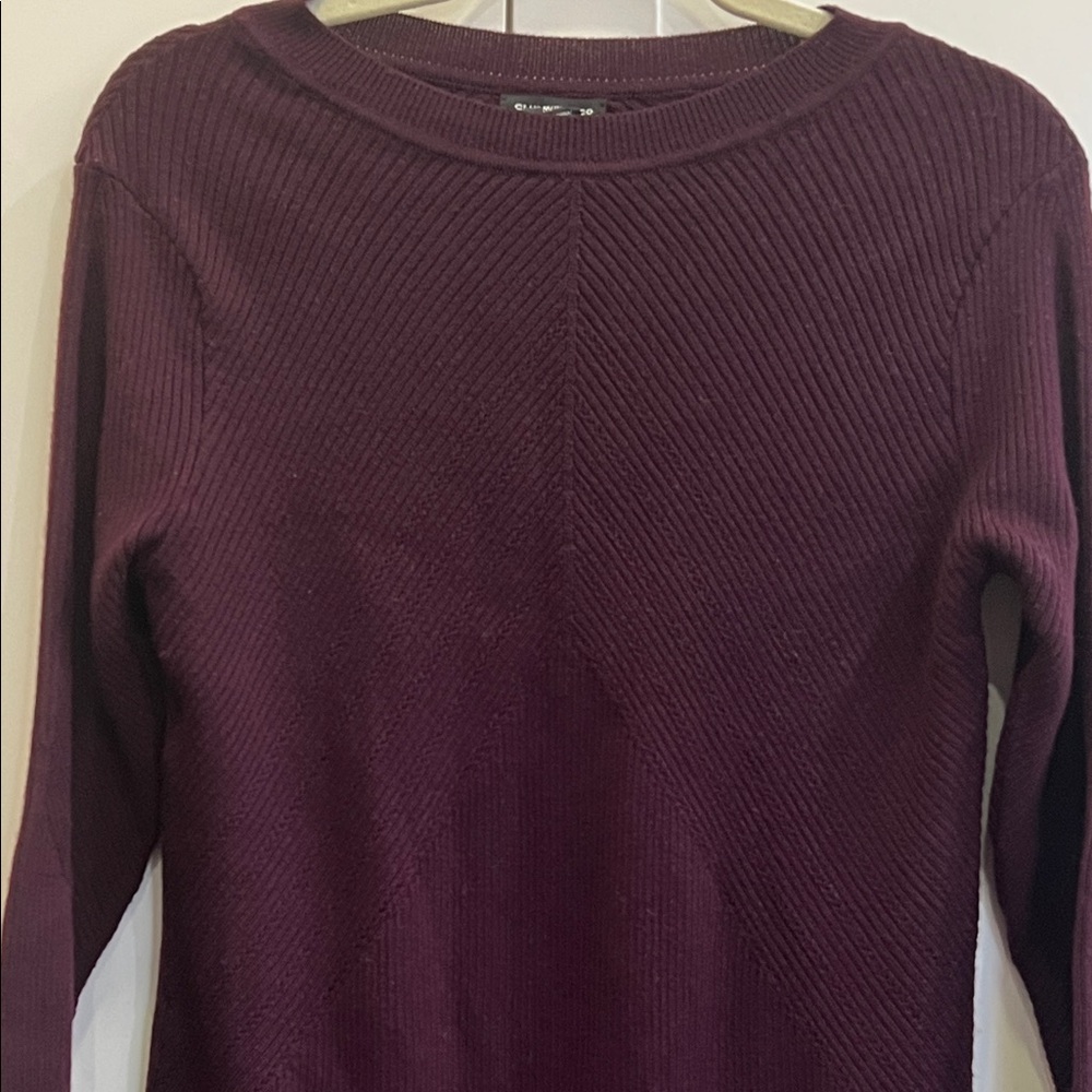 Club Monaco burgundy  Long Sleeve Dress